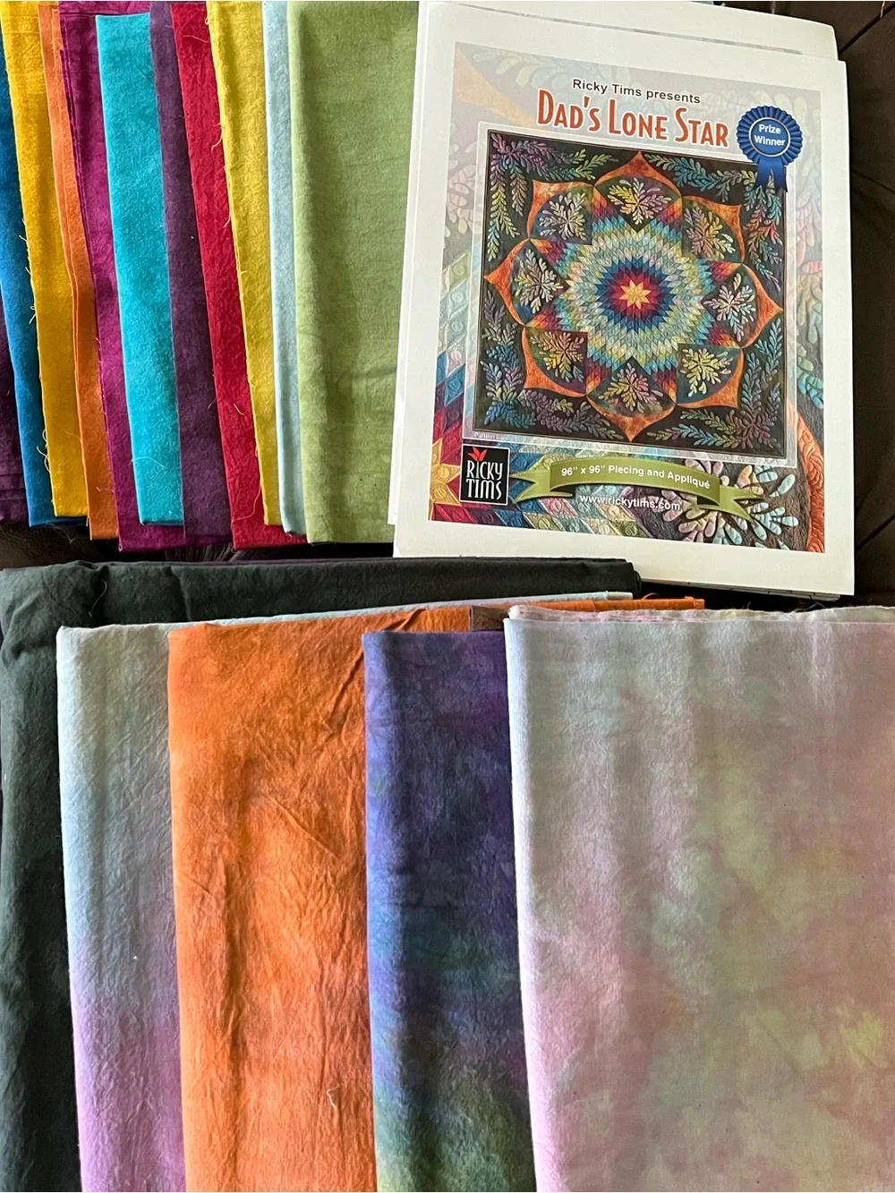 Ricky Tims Dad's Lone Star Quilt Pattern - Multicolor